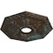 Ekena Millwork Nottingham Ceiling Medallion (Canopies up to 4 5/8"), 18"OD x 3 1/2"ID x 1 1/2"P, Bronze Blue Patina CM18NTBBS - alternate 2
